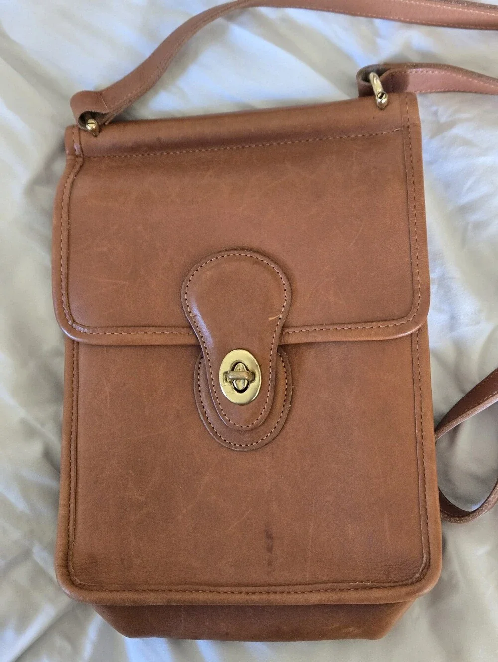 Coach Murphy 9930 Brown British Tan Vintage Bag Purse Crossbody Pre-94 Leather